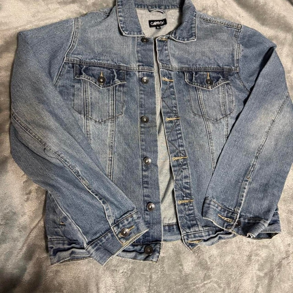Y2K Carbon blue denim jacket